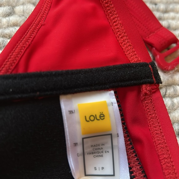 Lole bikini 🍒 halter top red S - Picture 6 of 9